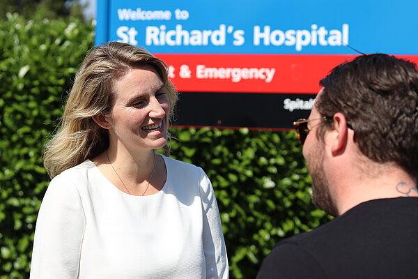 Jess Brown-Fuller at St Richards Hospital