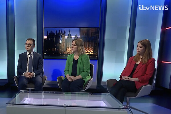 Jess Brown-Fuller on Last Words on ITV with Jack Rankin (Con: Windsor) and Helena Dollimore (Labour: Hastings & Rye)